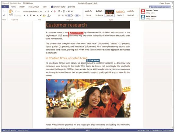 Microsoft Office 365 Função Edição Simultânea