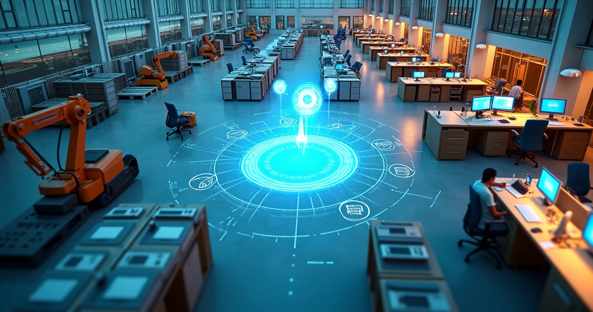 Representação de fábrica conectando gestão ERP e CRM em fluxo digital único